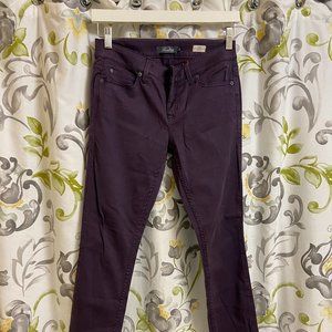 Women's Purple Liza Skinny Straight Leg Jean